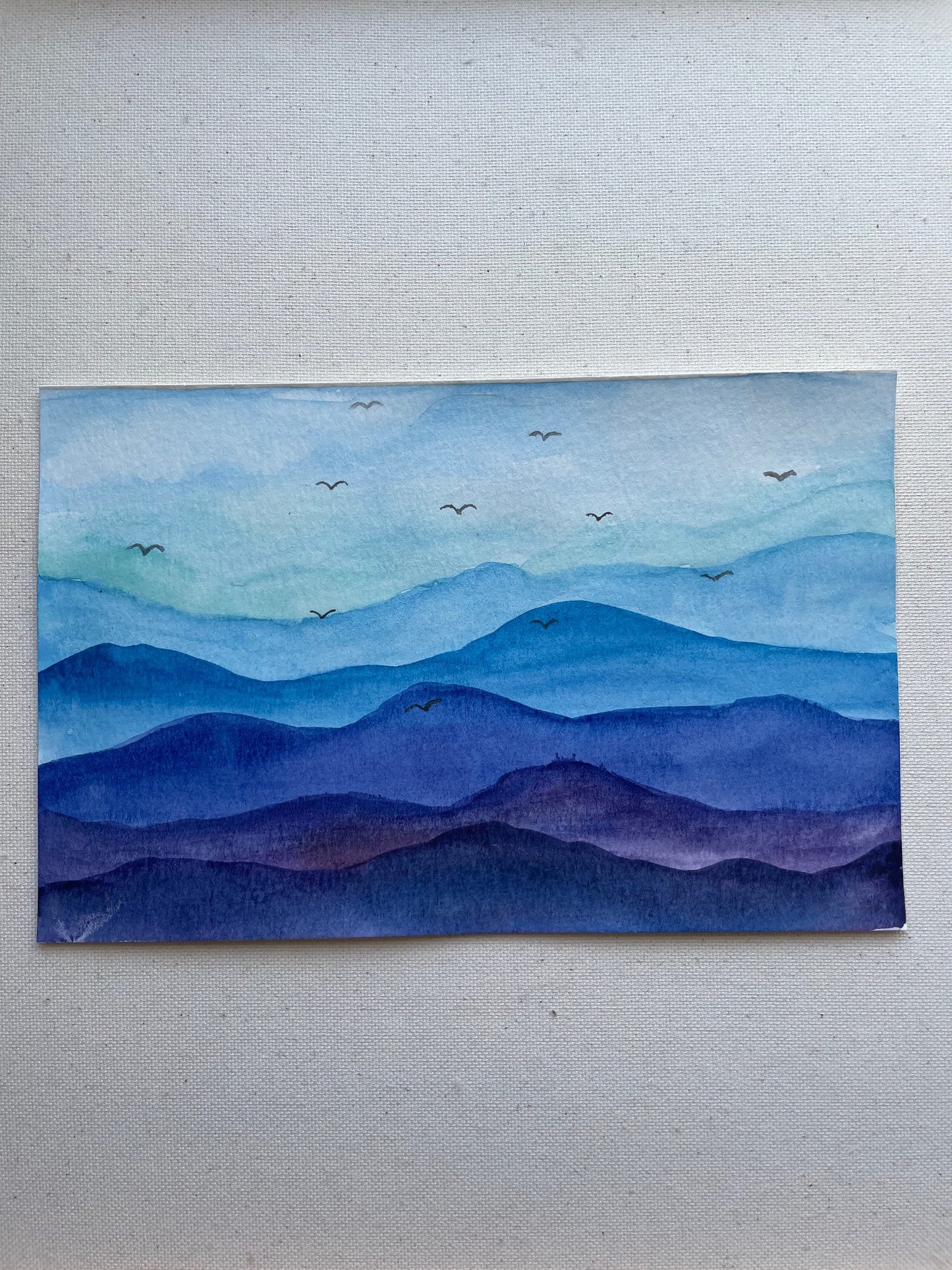 Blue Mountains Tranquility Original Watercolor